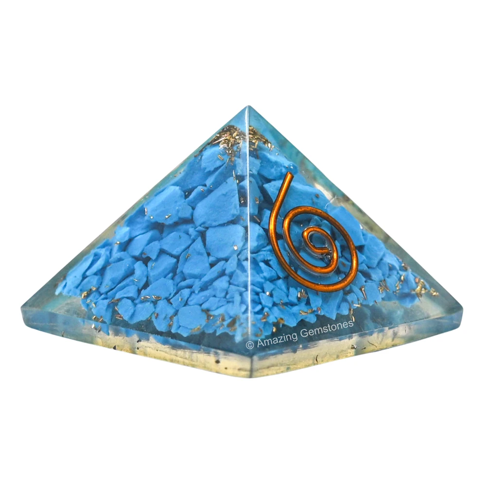Turquoise Orgone Pyramid - Mini