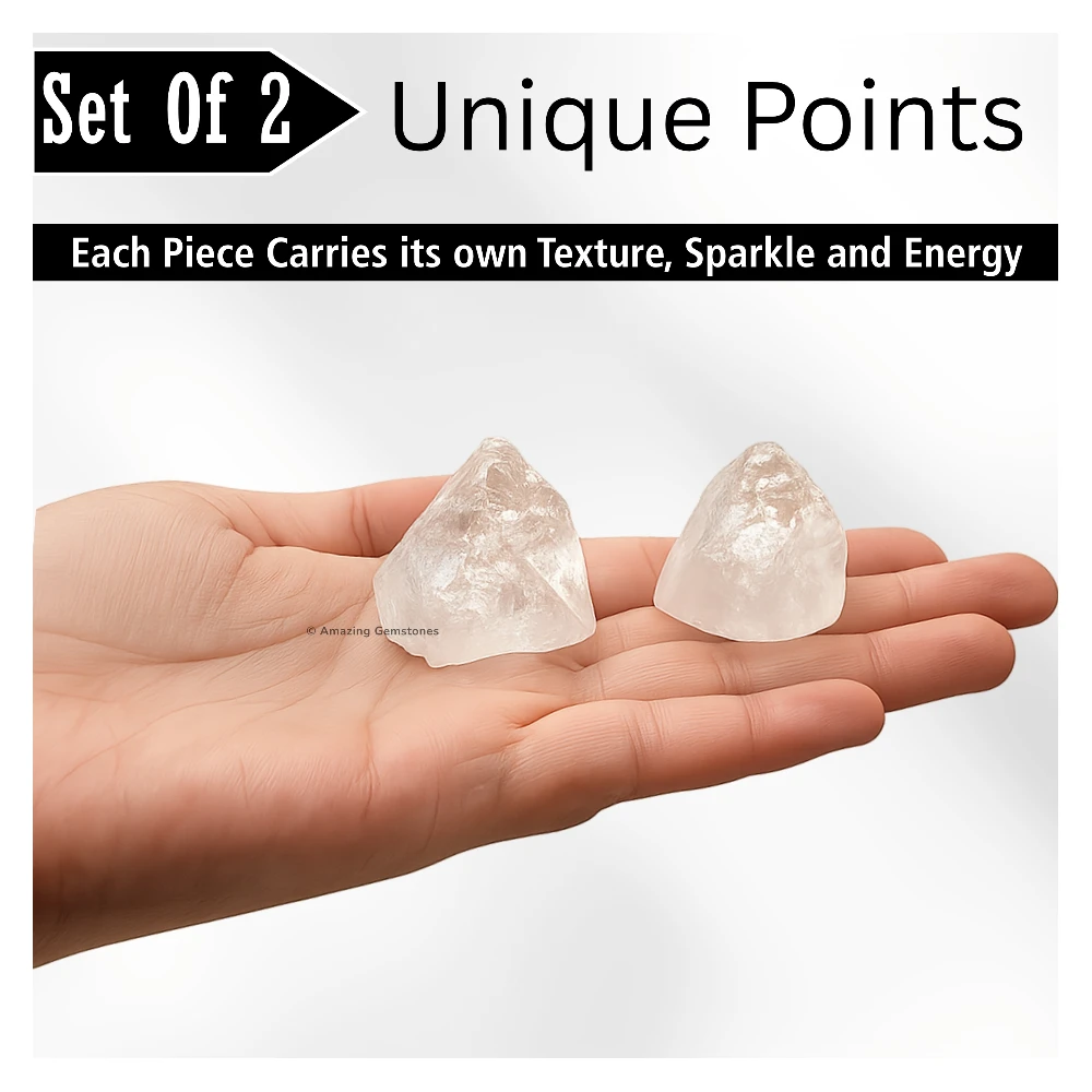 Apophyllite Points Crystal Mineral Specimen (Large - Set of 2)