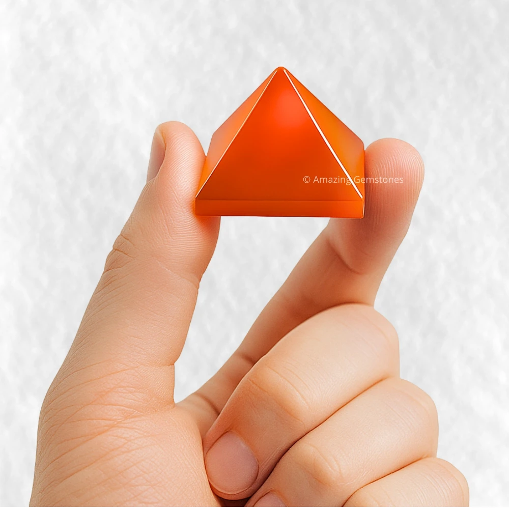 Carnelian Pyramid (1 Inch)