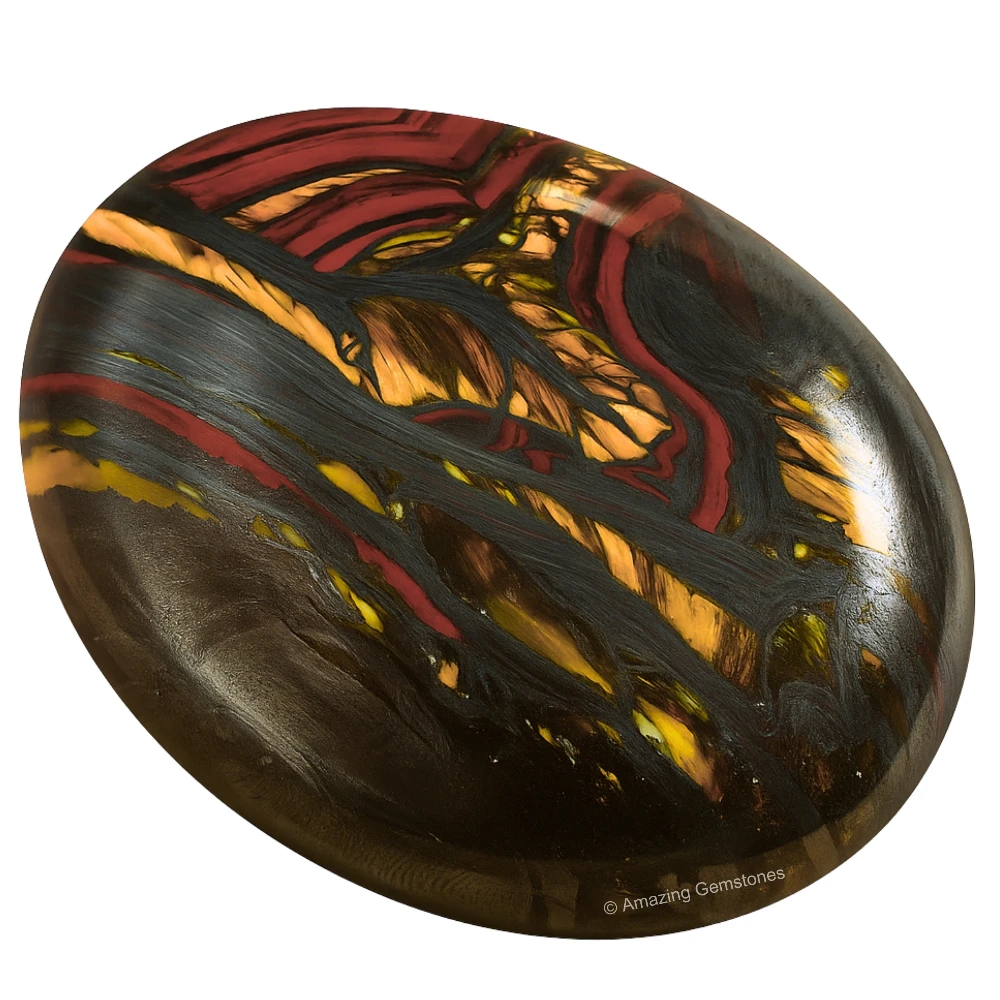 Iron Tiger Eye Palm Stone