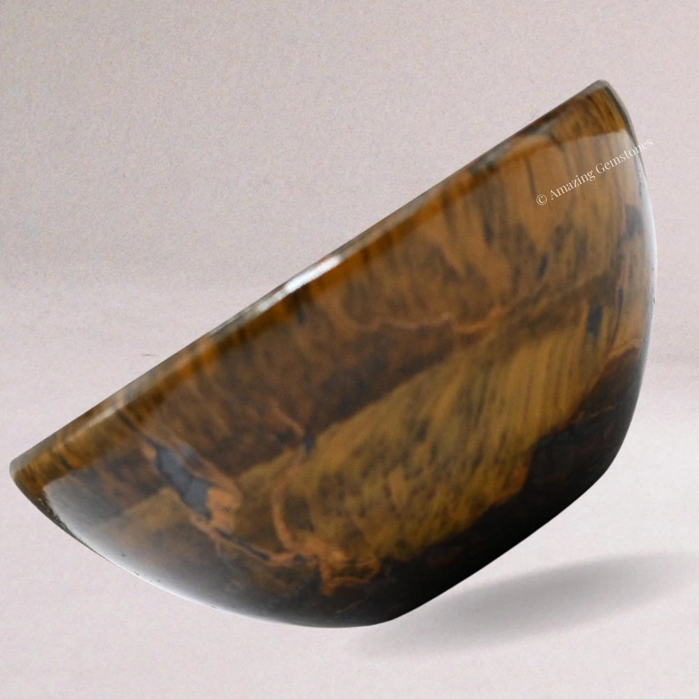 Tiger Eye Crystal Bowl - 2 Inch