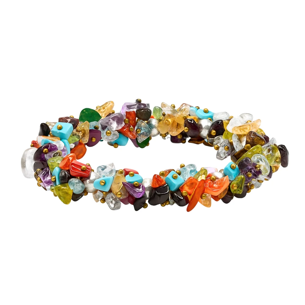 Mix Gemstone Chip Bracelet (Fuse)