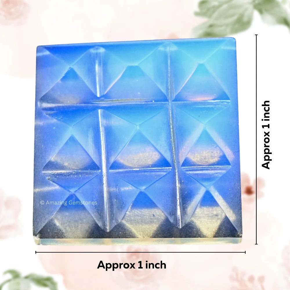 Opalite 9 Pyramid Plate
