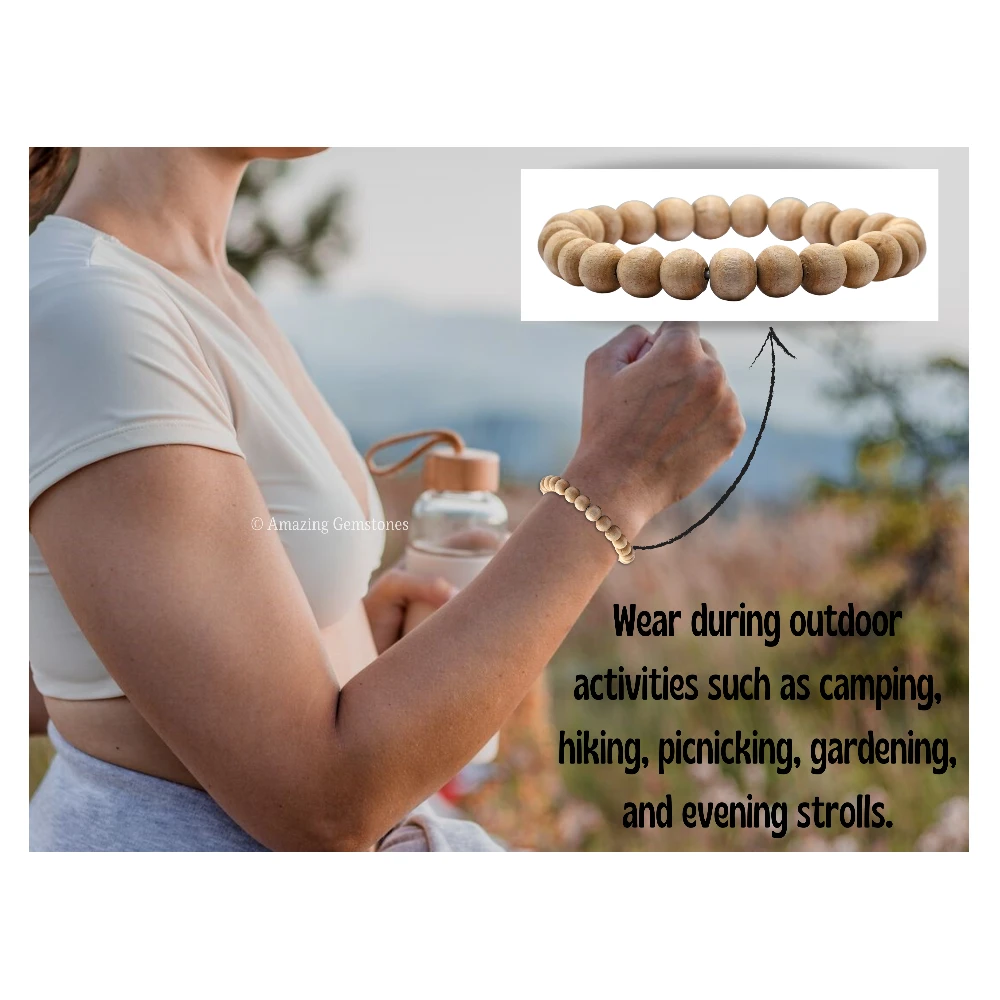 Premium Tulsi Mosquito Repellent Bracelet Set with Essential Oil (Pack of 2, Adult)