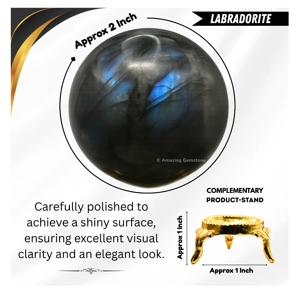 Labradorite Sphere (2 Inch)