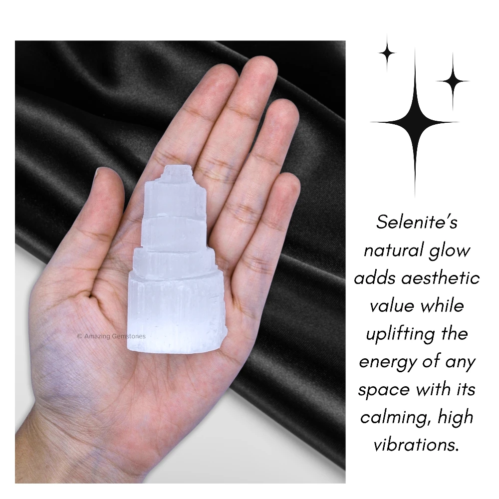 Natural Selenite Tower (6 cm)