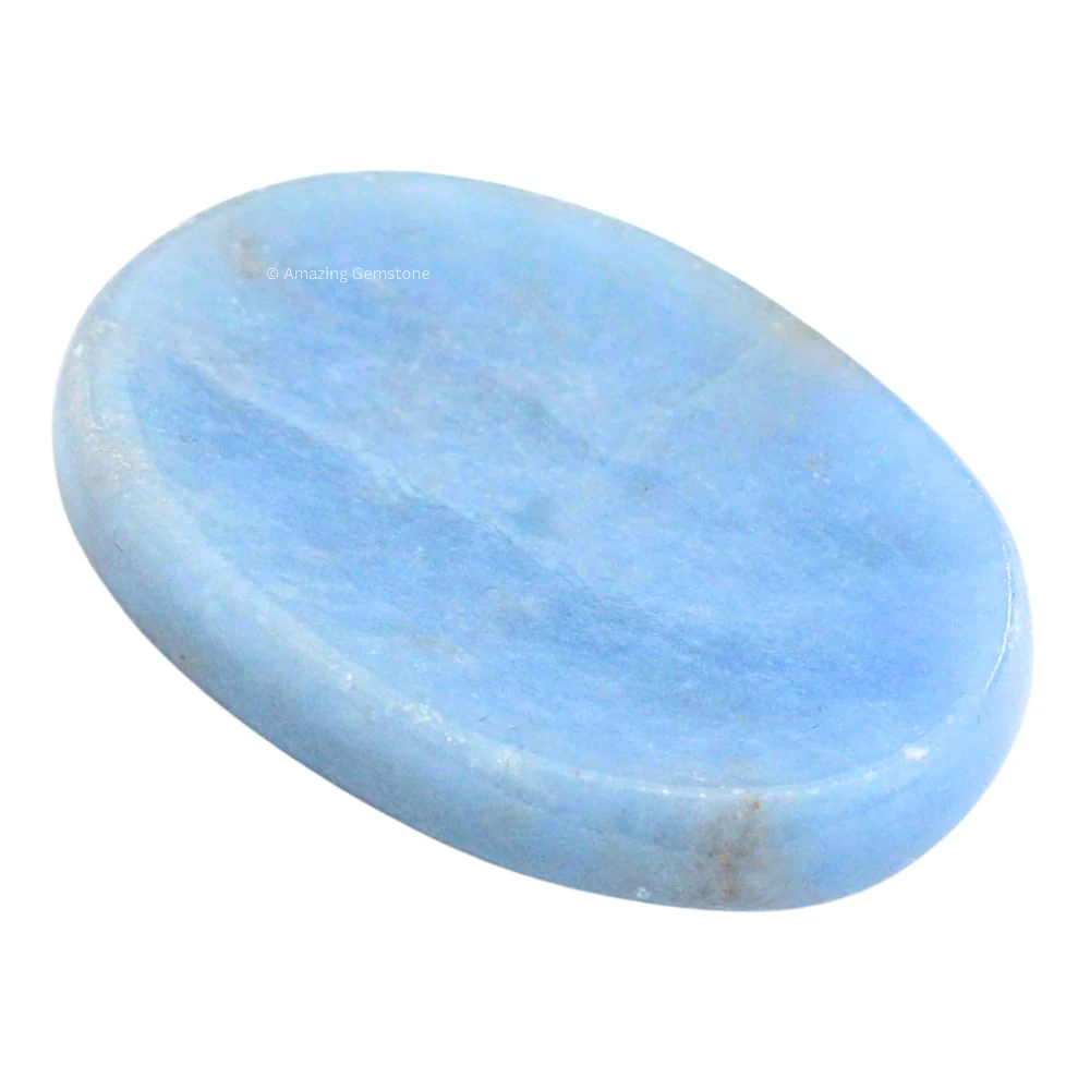 Angelite Worry Stone