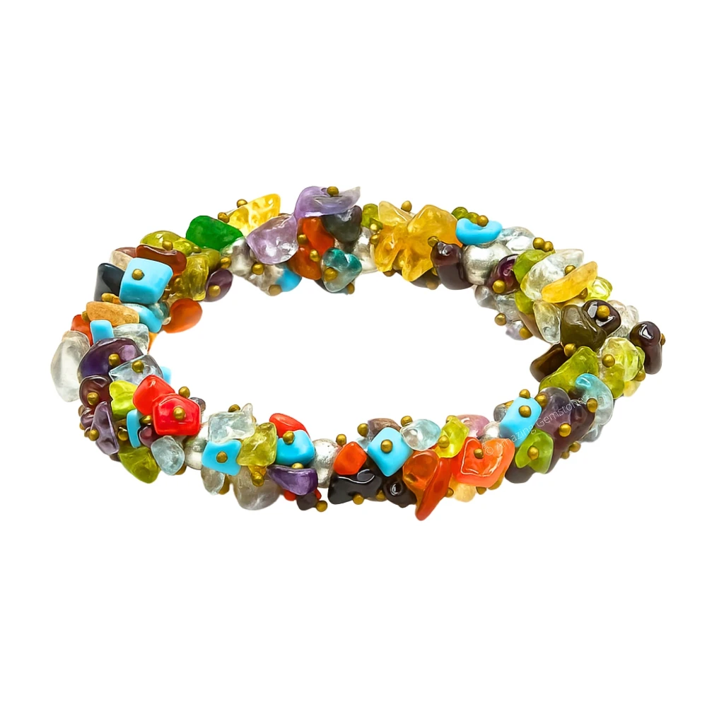 Mix Gemstone Chip Bracelet (Fuse)