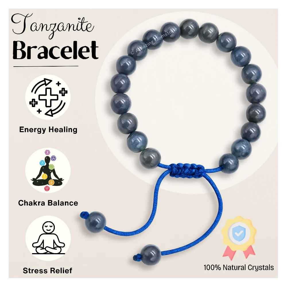 Tanzanite Bracelet (Adjustable)