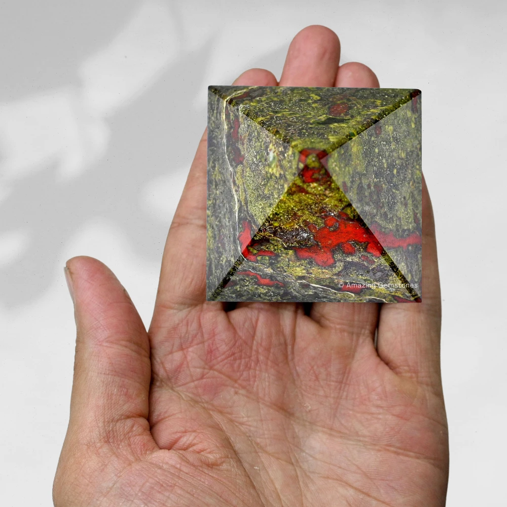 Dragon Bloodstone Pyramid (2 Inch)
