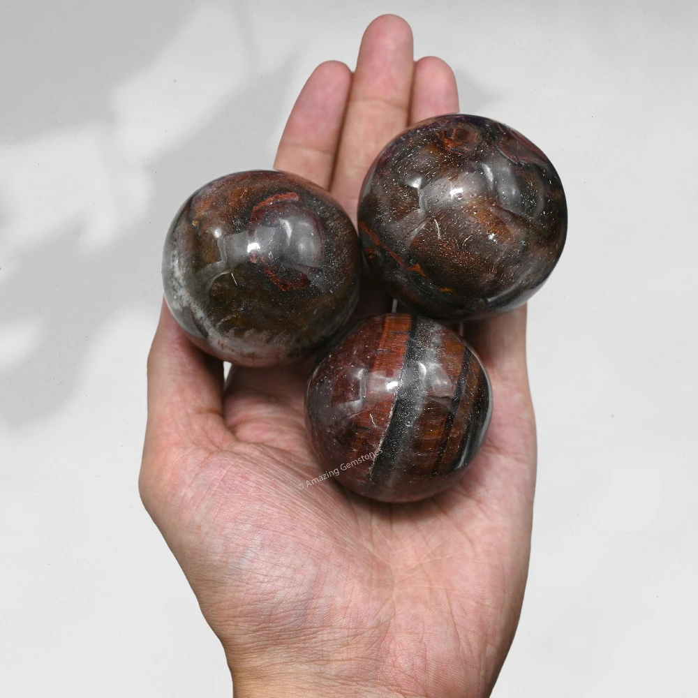 Red Tiger Eye Sphere (1.5 Inch)