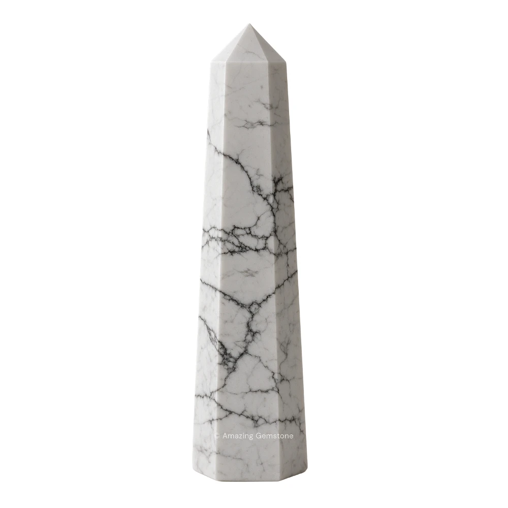 Howlite Tower (3-4 Inch)