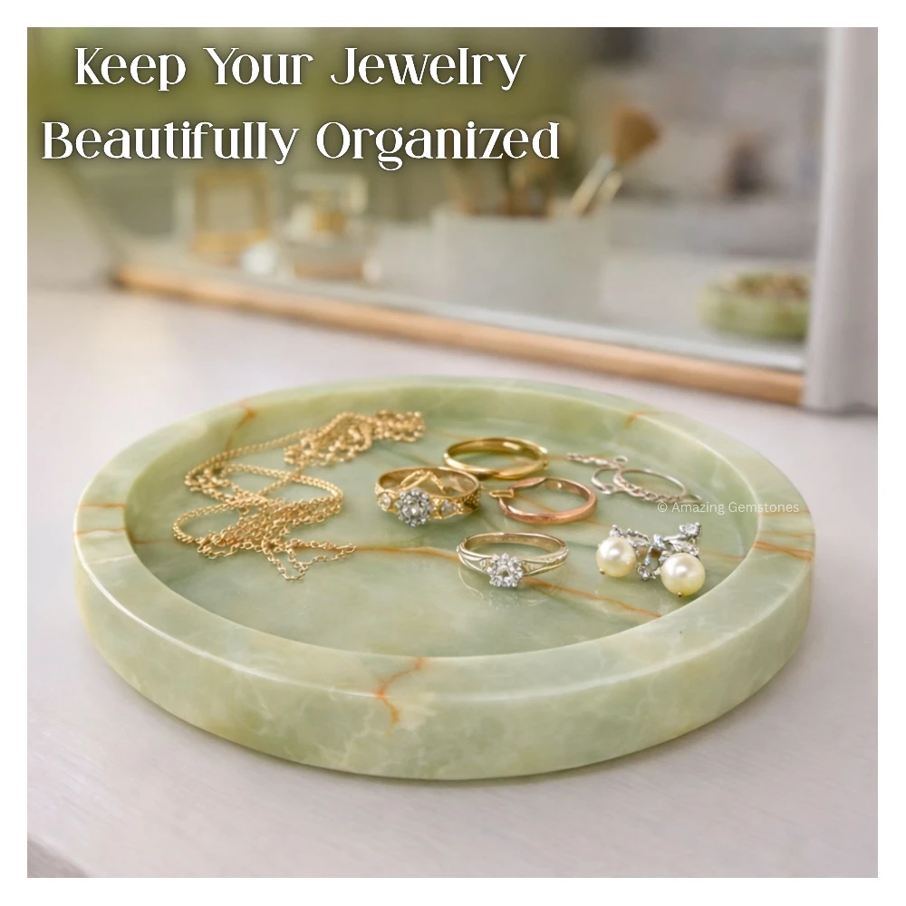 Green Onyx Serving Dish