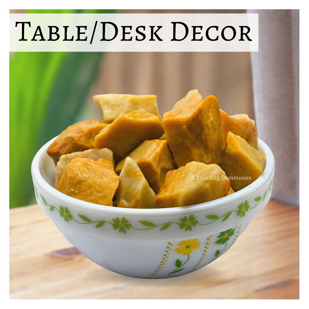 Yellow Jasper Raw Crystals (1 LB)