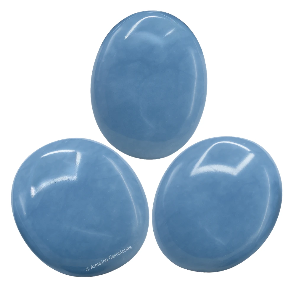 Angelite Palm Stone