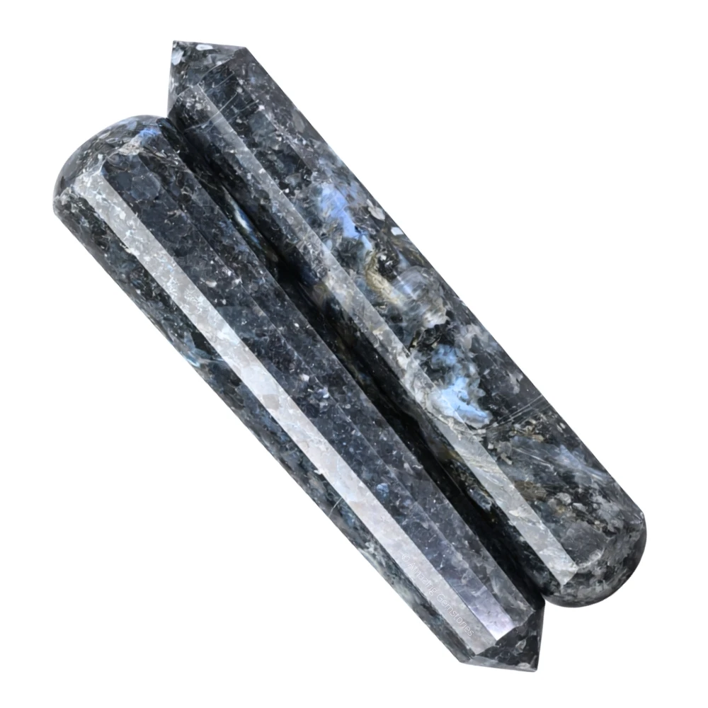 Larvikite Wand (Faceted)