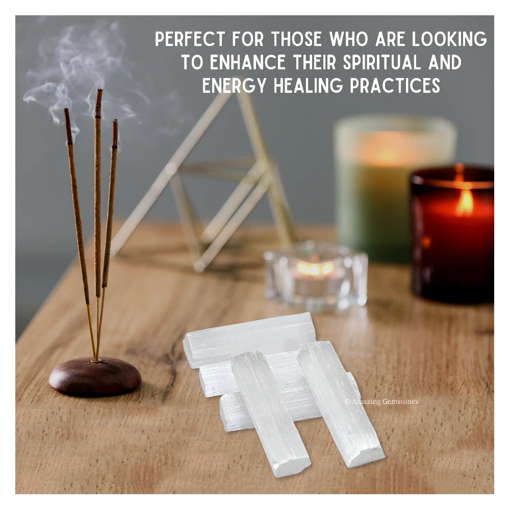 Selenite Charging Stick for Crystals - 2 Inch