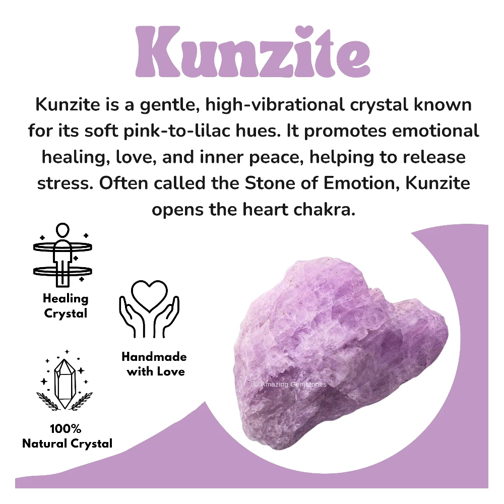 Kunzite Raw Crystals (2 Pieces)