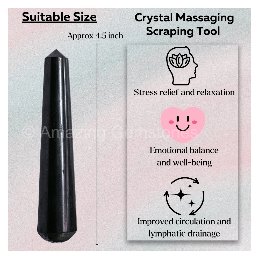 Shungite Wand (Pointed)