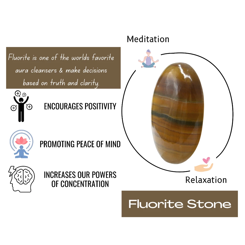 Fluorite Palm Stone
