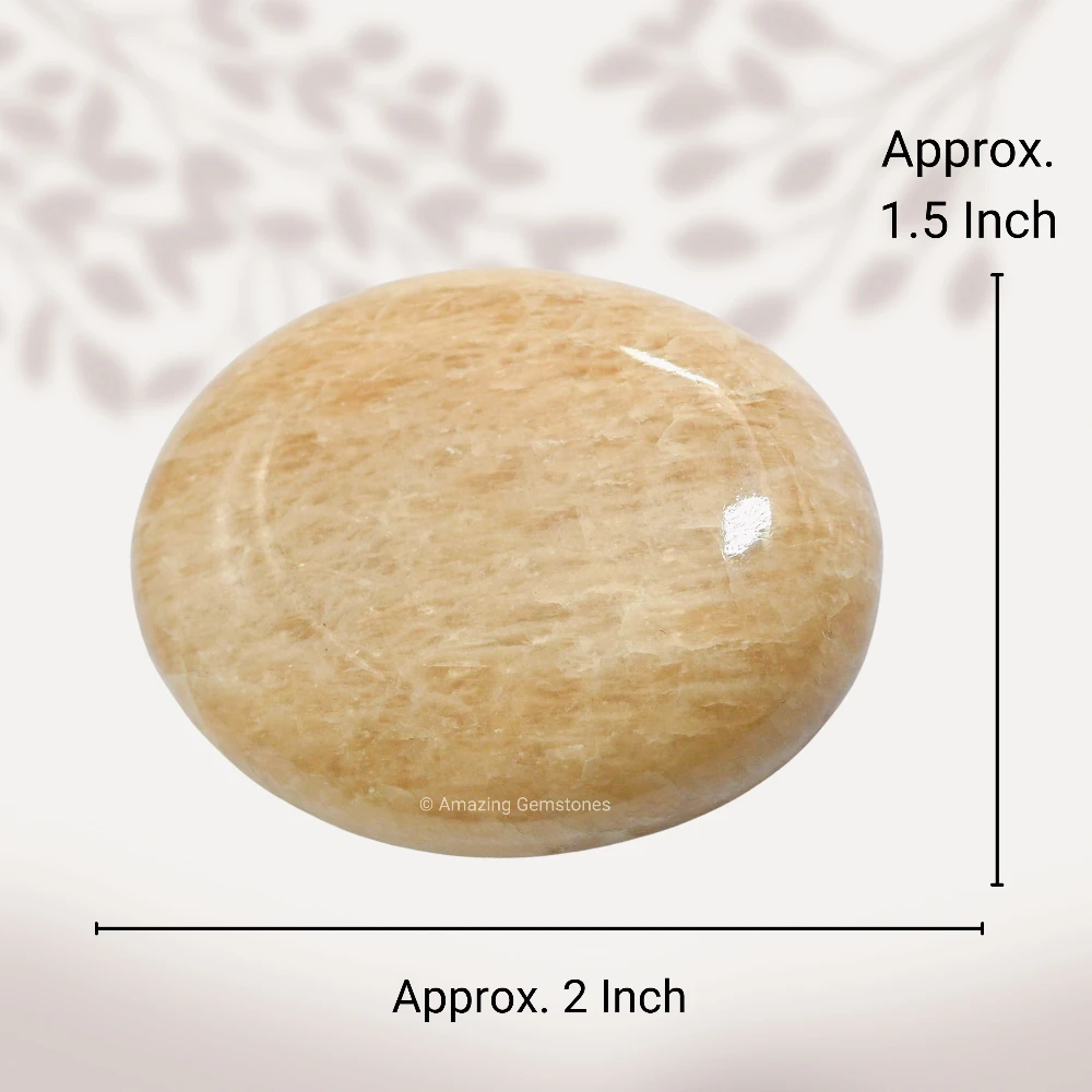 Cream Moonstone Palm Stone