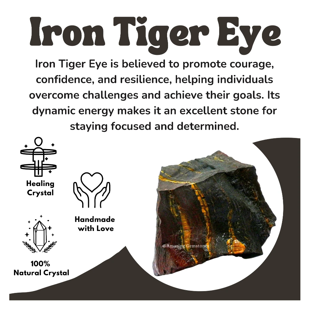 Iron Tiger Eye Raw Crystals (1 LB)