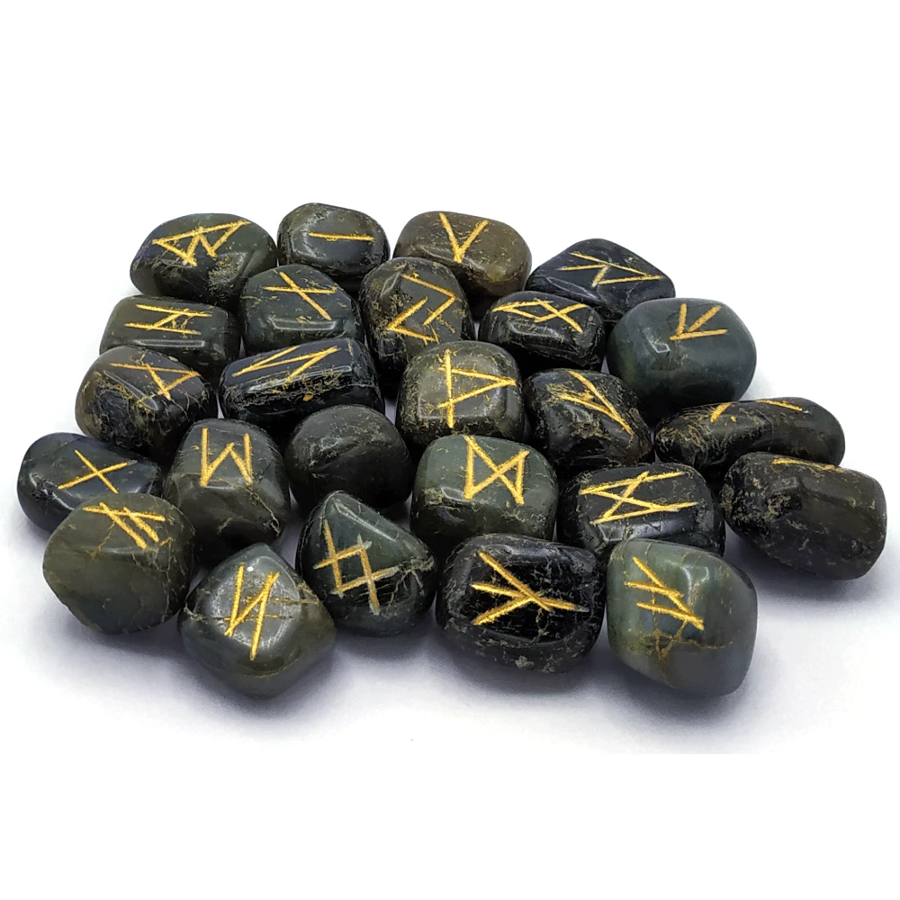 Labradorite Rune Stones Set