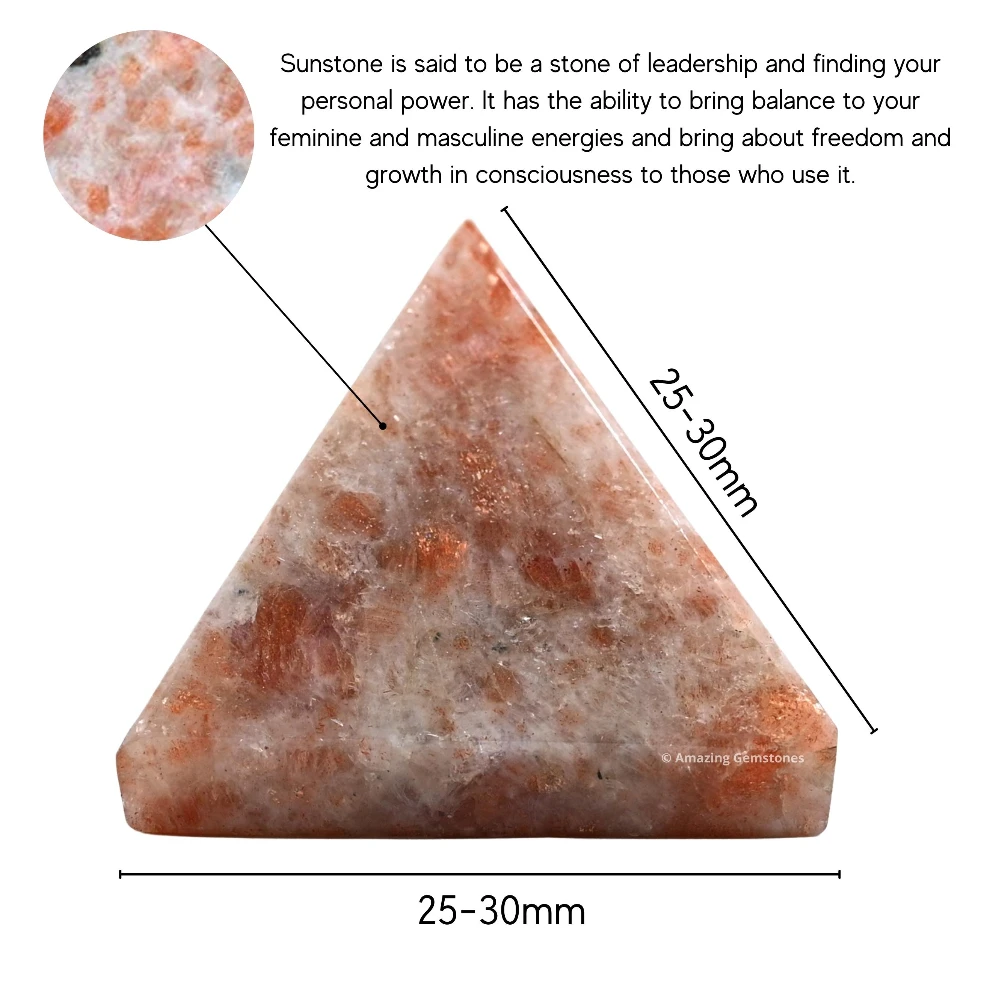 Sunstone Pyramid (1 Inch)