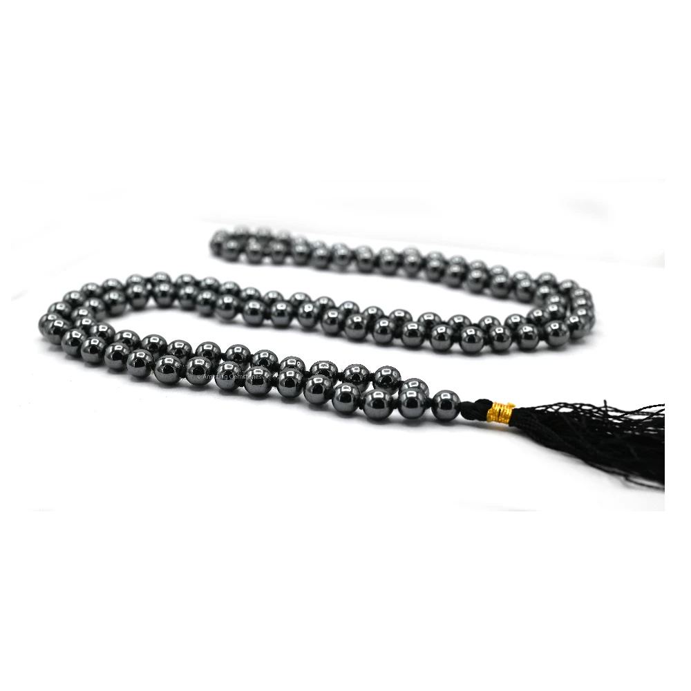 Hematite Mala (Hand Knotted)