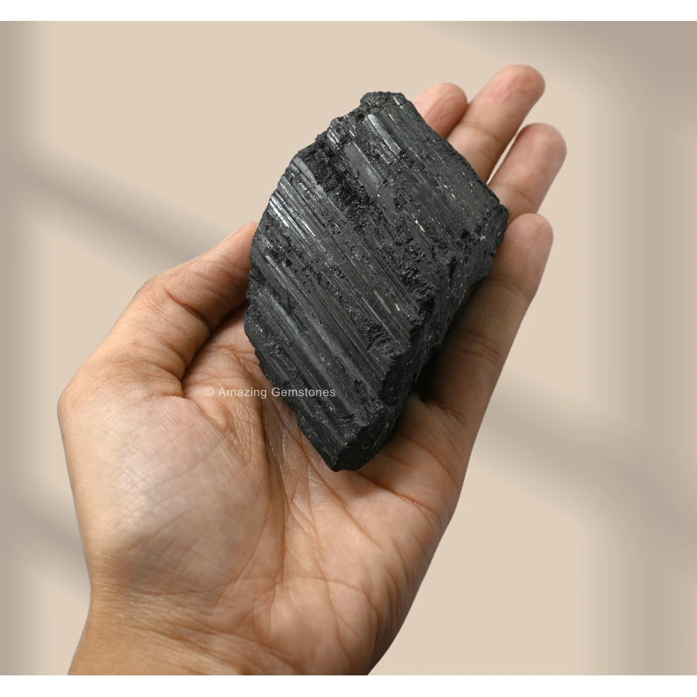 Black Tourmaline Rough Raw Crystal (200-350 Grams)