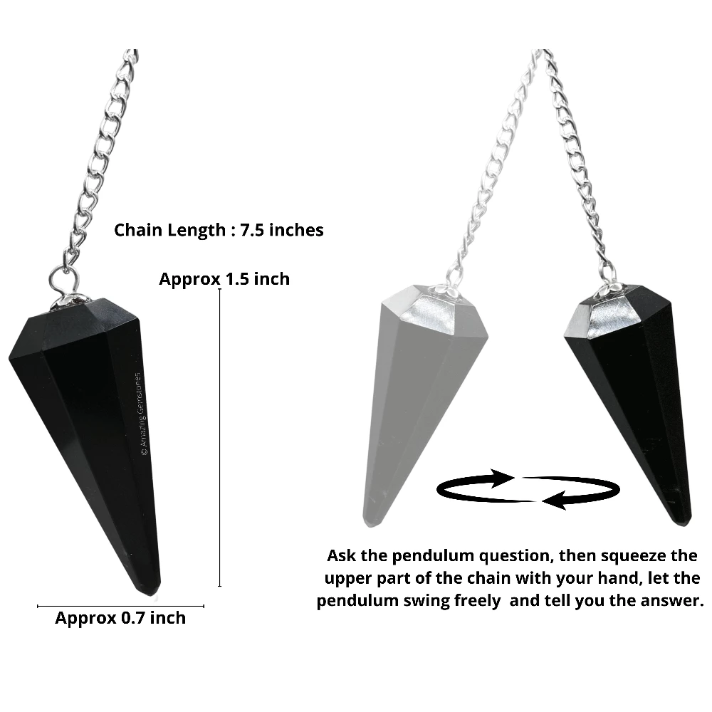 Black Obsidian Pendulum