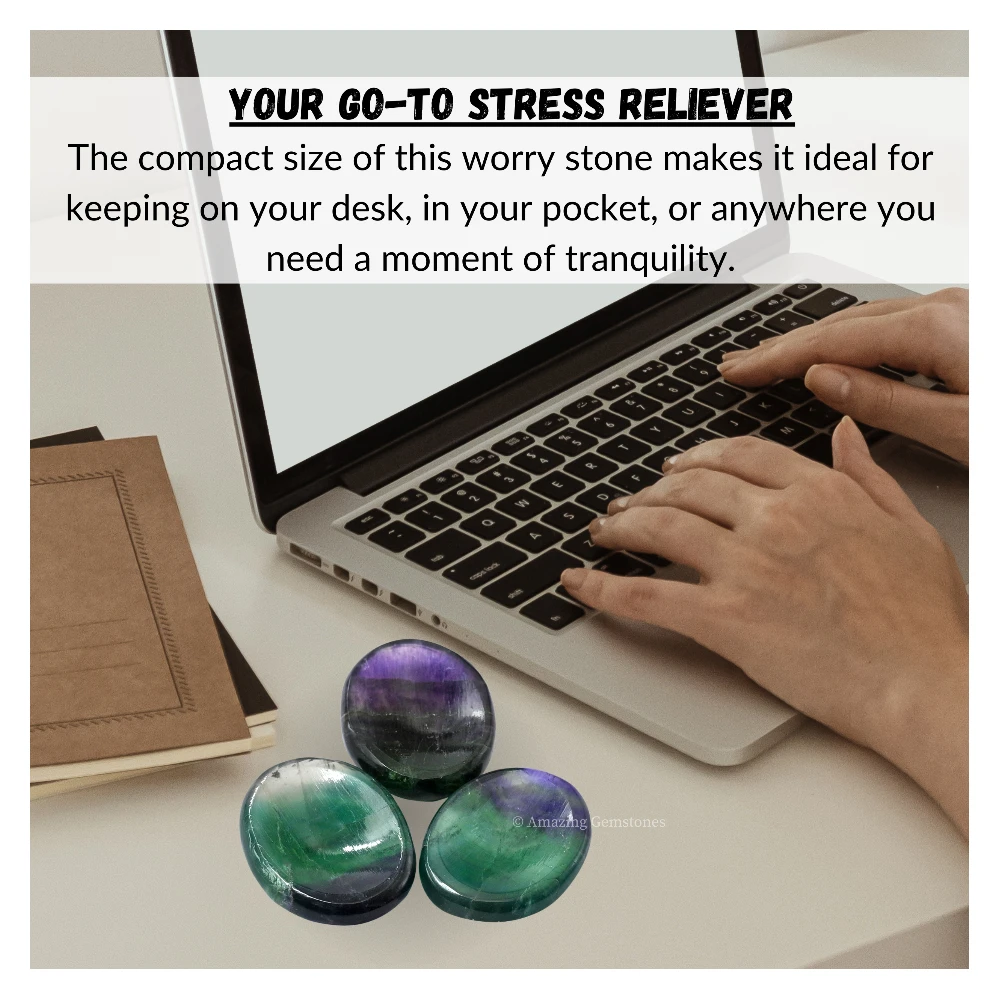 Fluorite Worry Stone
