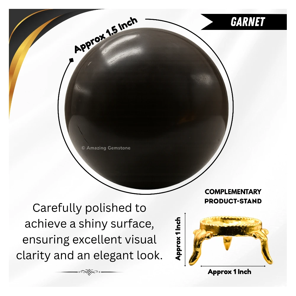 Garnet Sphere (1.5 Inch)