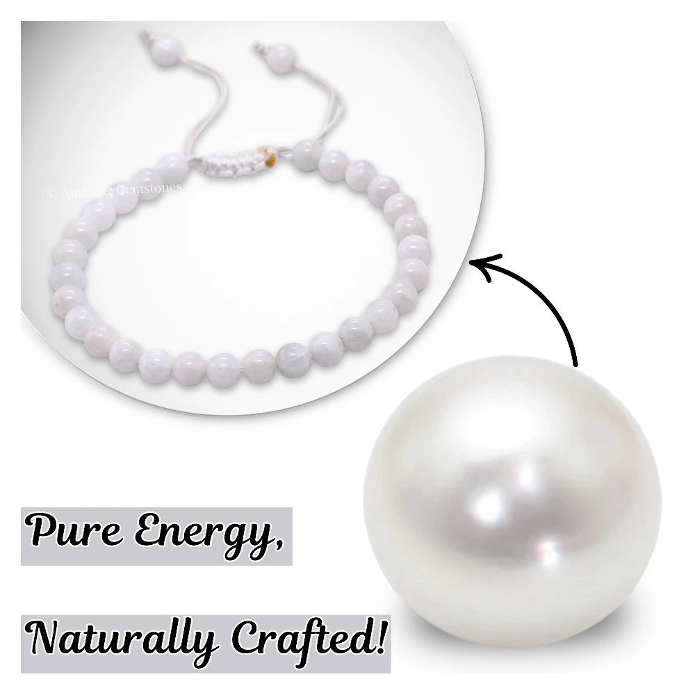 Mother of Pearl Healing Crystal Bracelets - 6mm Beads (Adjustable)