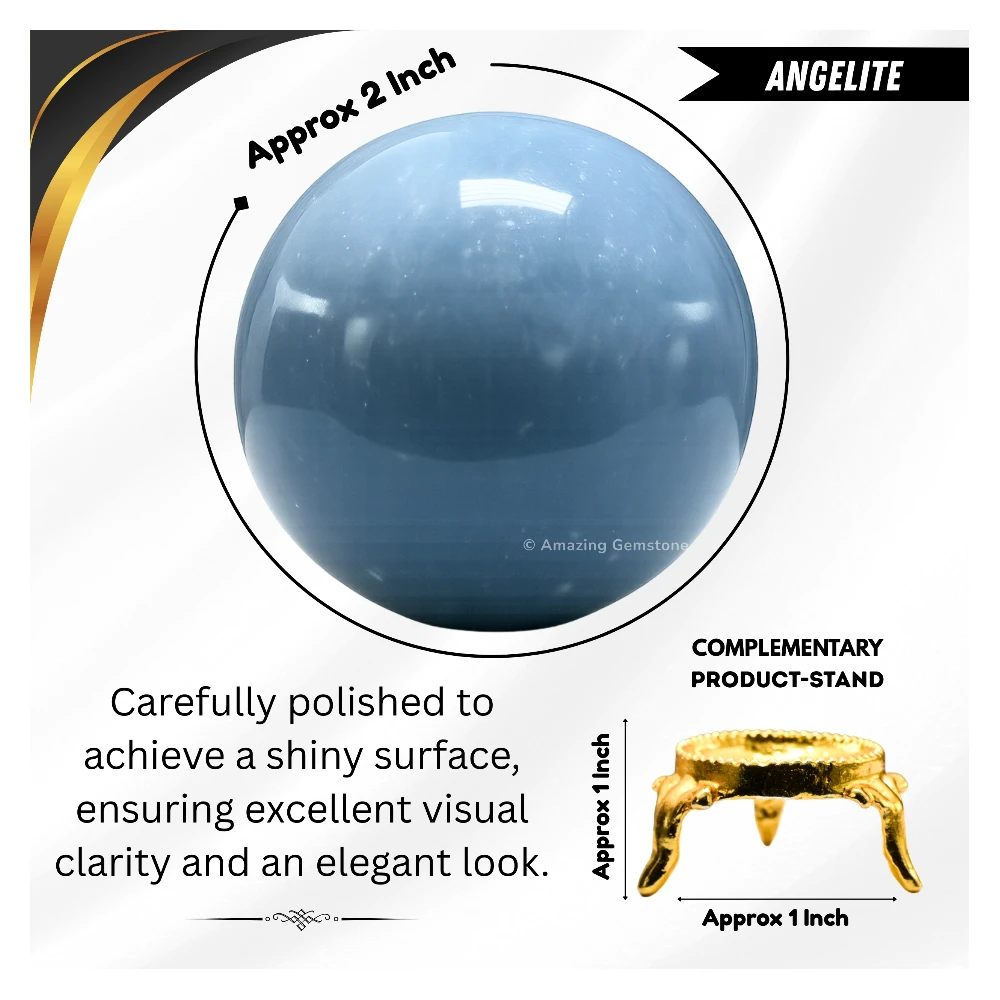Angelite Sphere (2 Inch)