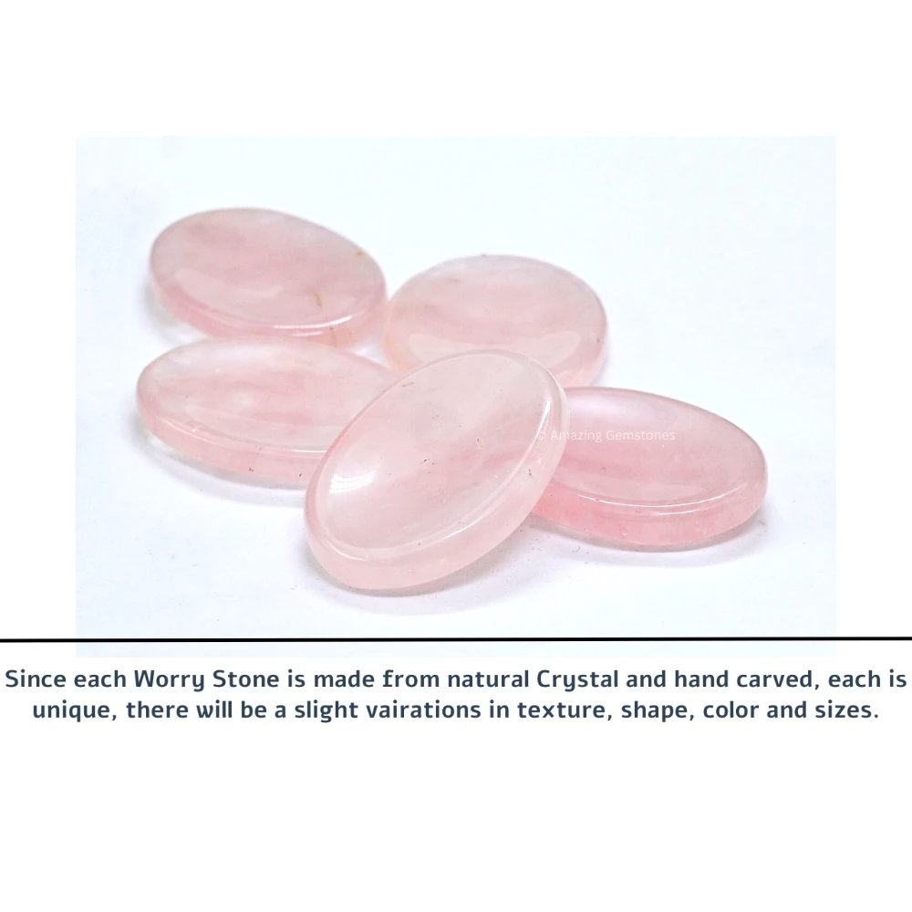 Rose Quartz Worry Stone