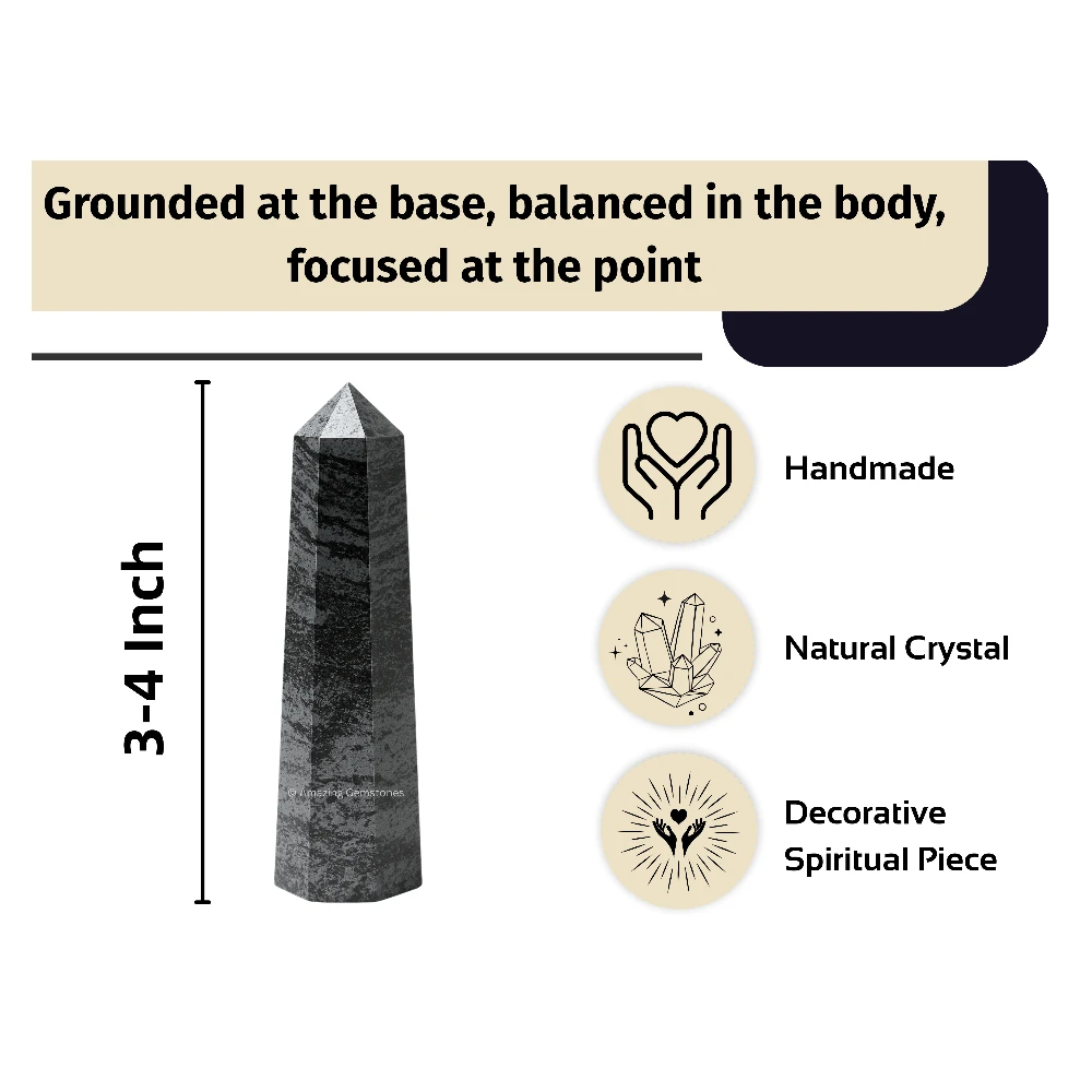 Hematite Tower (3-4 Inch)