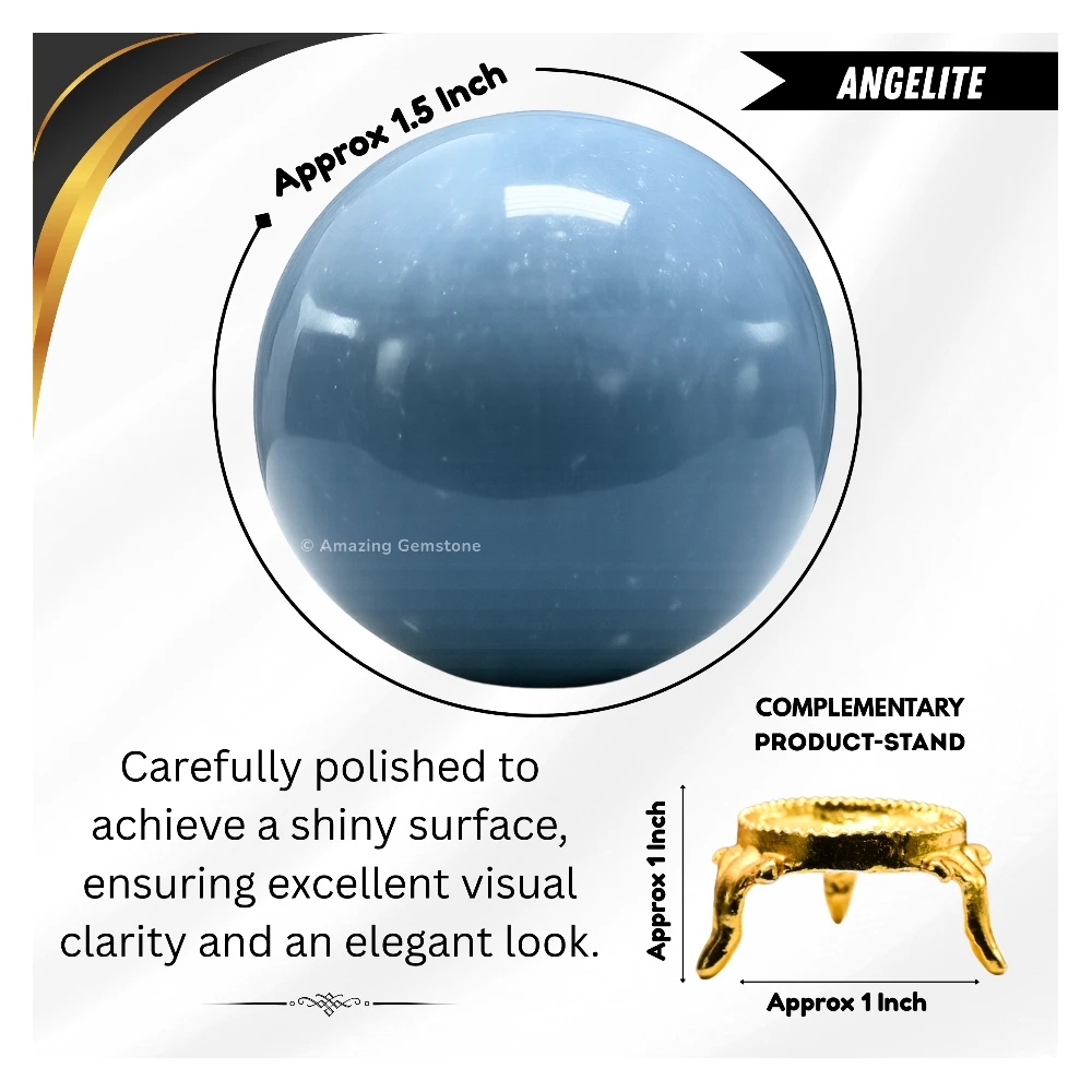 Angelite Sphere (1.5 Inch)
