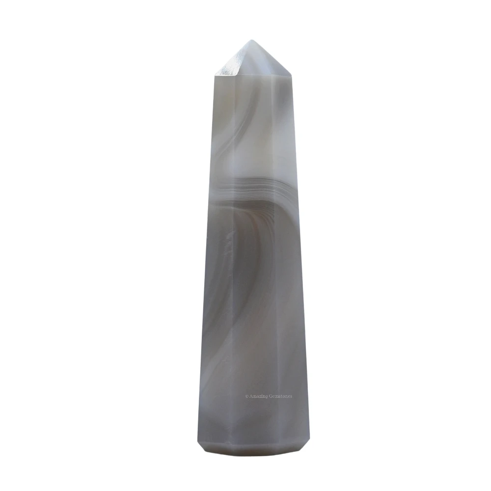 Grey Agate Tower (2" to 3" INCH)