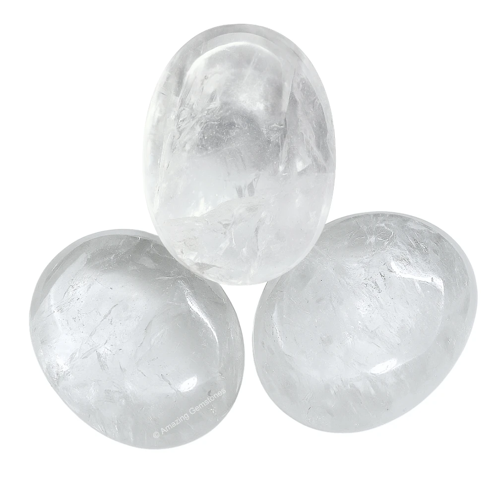 Clear Quartz Palm Stone