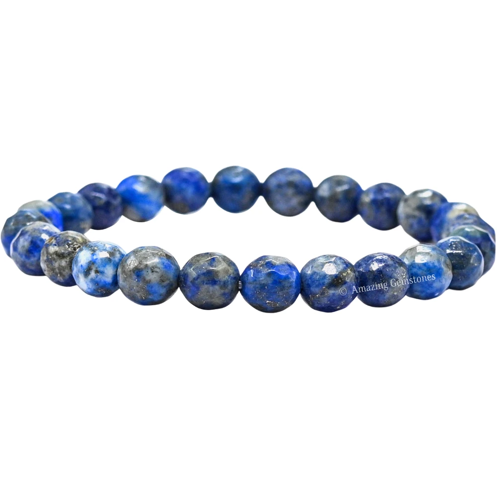 Lapis Lazuli Bracelet (Faceted-Stretchable)