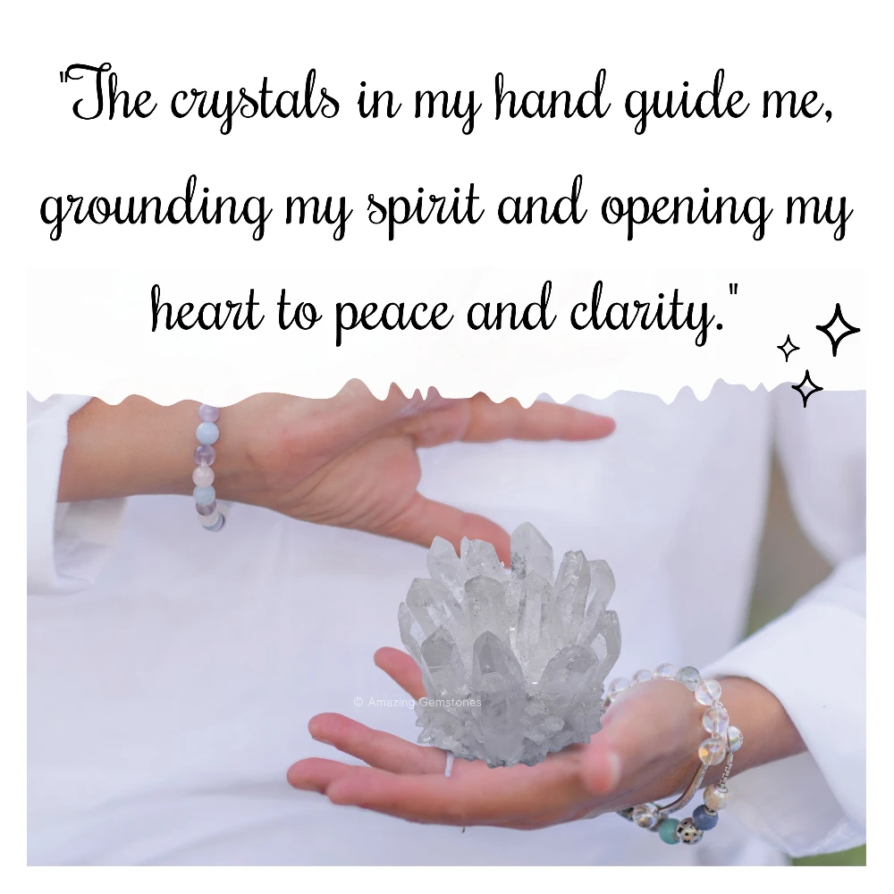 Crystal Quartz Natural Crystal Cluster