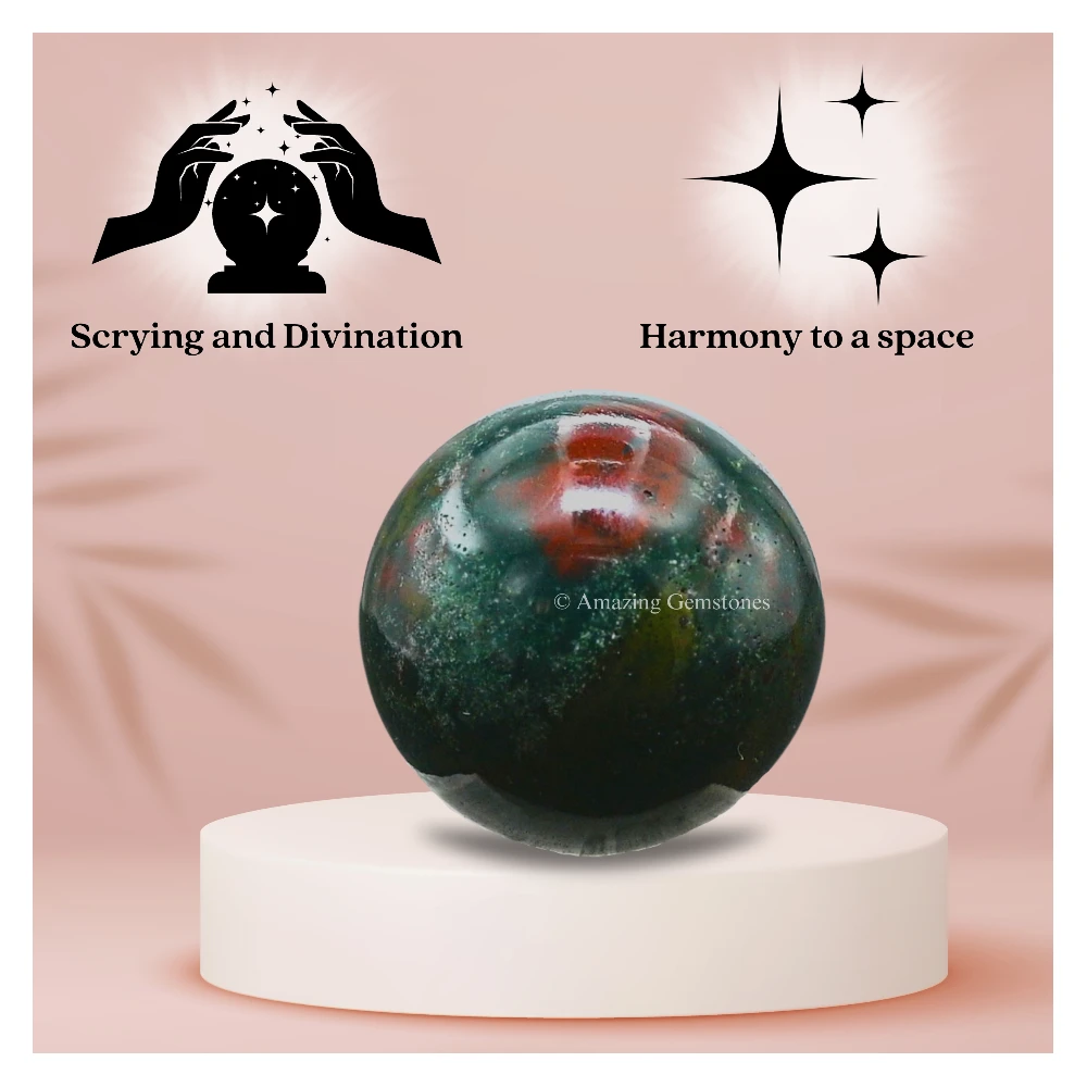 Bloodstone Sphere (1 Inch)