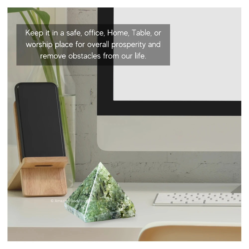Prehnite Pyramid (2 Inch)