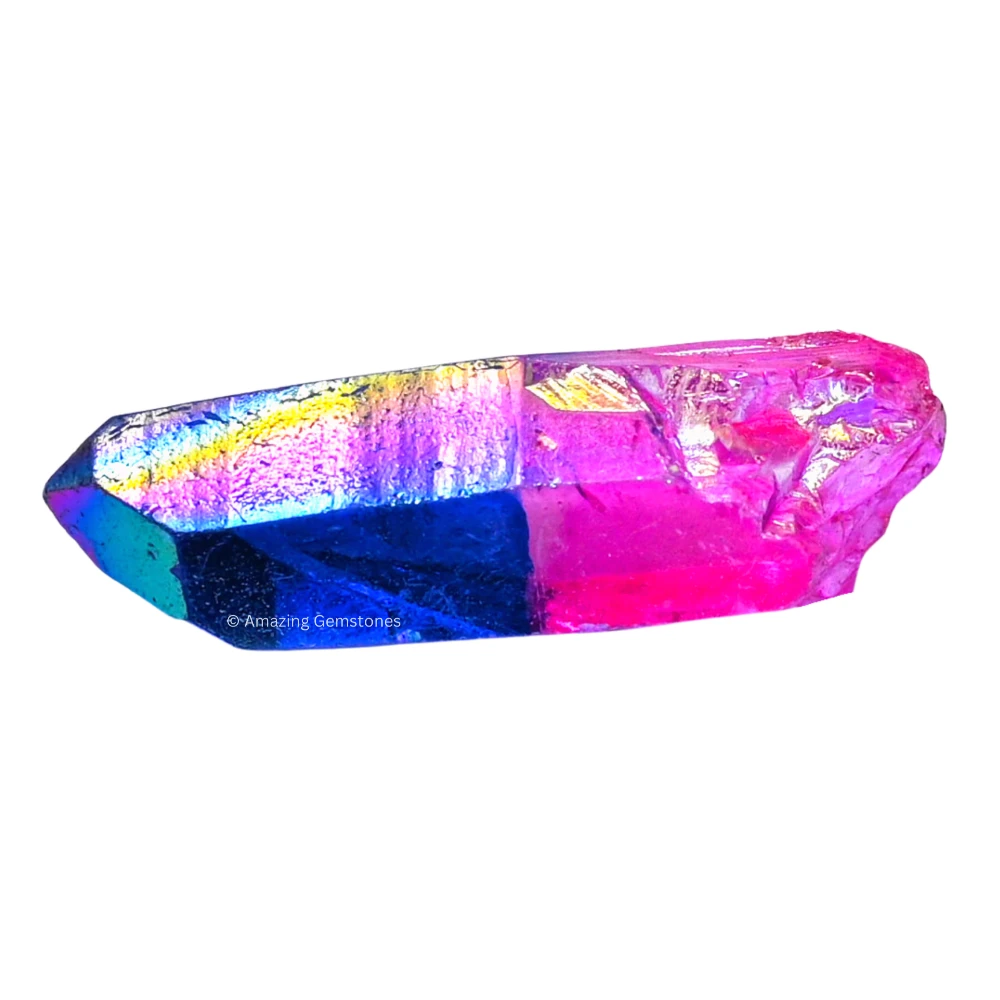 Rose Tanzine Aura Quartz Raw Crystal Points (1 LB)
