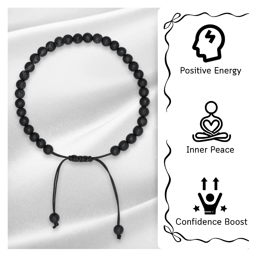 Lava Stone Anklet (Without Knot)