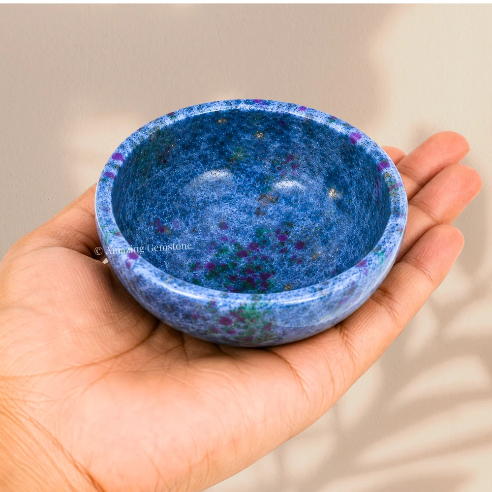 Ruby Kyanite Crystal Bowl - 2 Inch