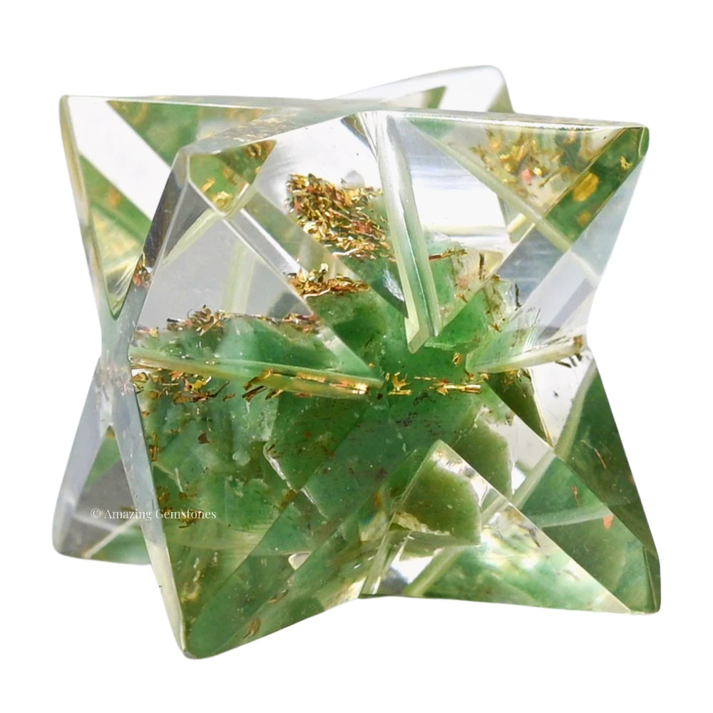 Green Aventurine Orgone Merkaba - 1 Inch