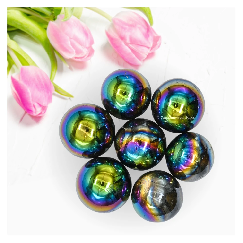 Titanium Aura Quartz Sphere (1 Inch)
