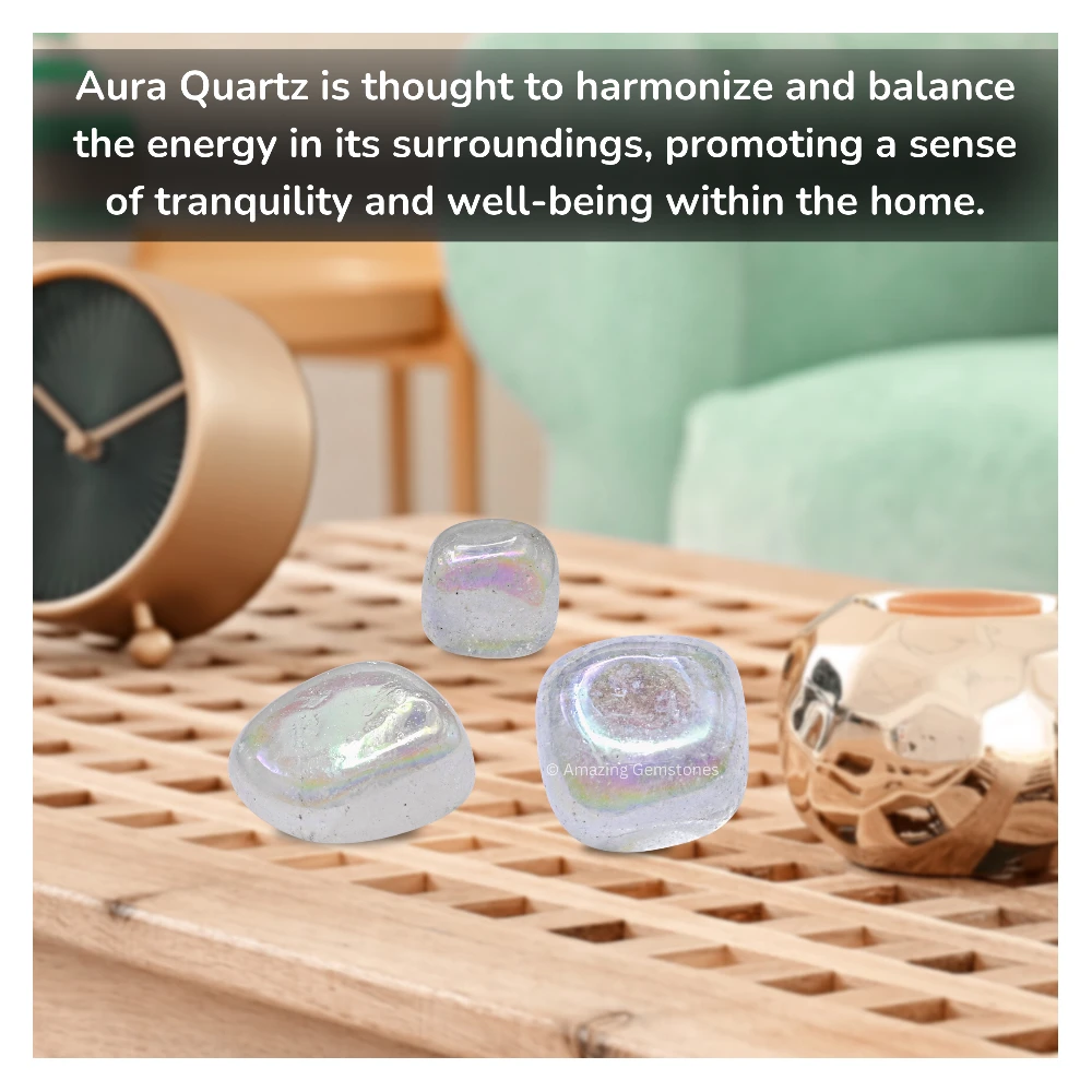 Tumbled Angel Aura Quartz Crystals (1 oz)